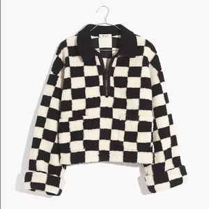 Madewell Sherpa Popover in Checkerboard ✨